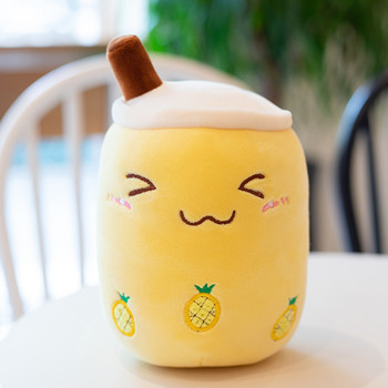 истински балон чай плюшена играчка плюшена храна млечен чай мека кукла boba чаша плодов чай възглавница възглавница детски играчки подарък за рожден ден