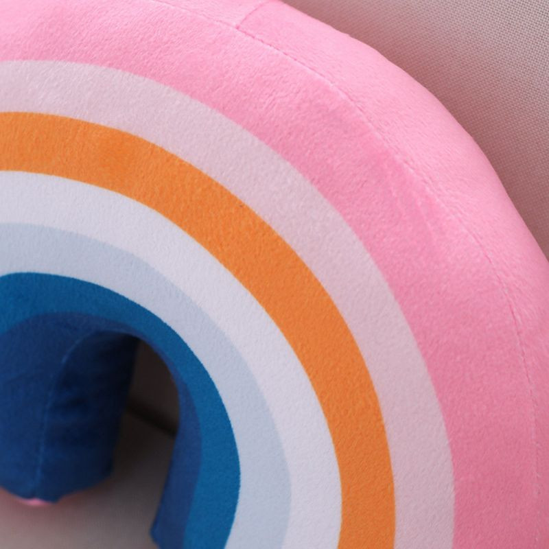 1 τεμ. Παιδικό ουράνιο τόξο U σχήμα μαξιλαριού Μαξιλάρι λαιμού Στήριγμα κεφαλιού Λούτρινο παιχνίδι ύπνου Διακόσμηση παιδικού δωματίου