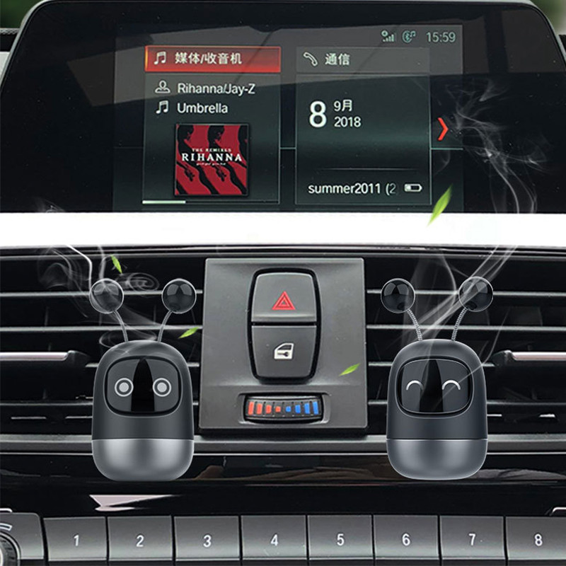 Mielas aromaterapijos robotas „Auto Air Outlet“ kvepalai, ilgai išliekantys kvepalų difuzorius + tvirti automobilių kvepalai