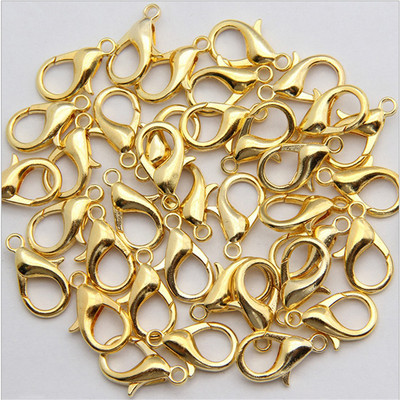 Nauji 12 mm 20 vienetų / maišelis Omarų segtukai Auksas Senovinė bronza Pasidaryk pats metaliniai papuošalai Apyrankės radiniai Priedai