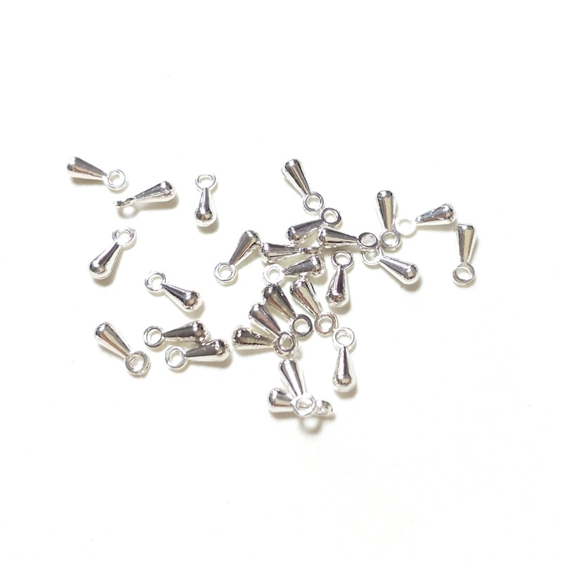 Novi 200 komada/vrećica 3*7MM Nakit Metalni lančić za produžavanje repa od legure cinka Vodeni privjesak za DIY nakit Narukvice Dodaci