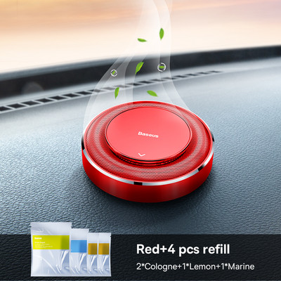 Baseus auto õhuvärskendaja metallist autovärskendaja auto interjööri tarvikutele Stepless Adjust Fragrance Tahke auto hajuti parfüüm