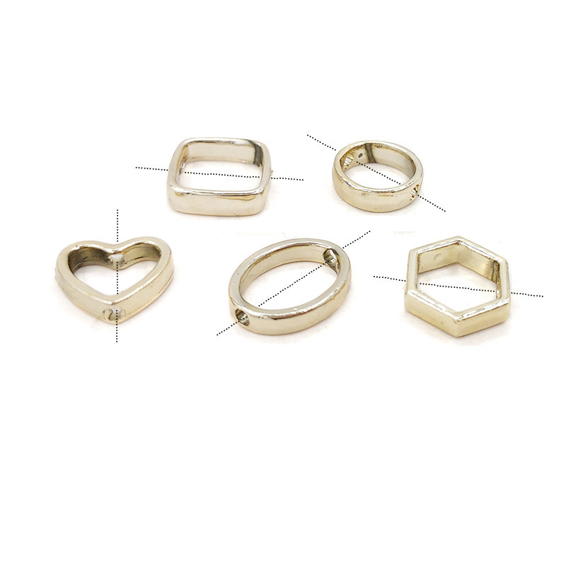 2021 m. Naujos mados 12 mm 10 vienetų / maišelis Cinko lydinio auksas 5 stiliaus pakabukai karoliukai jungtys „pasidaryk pats“ auskarai pakabukai papuošalų priedai