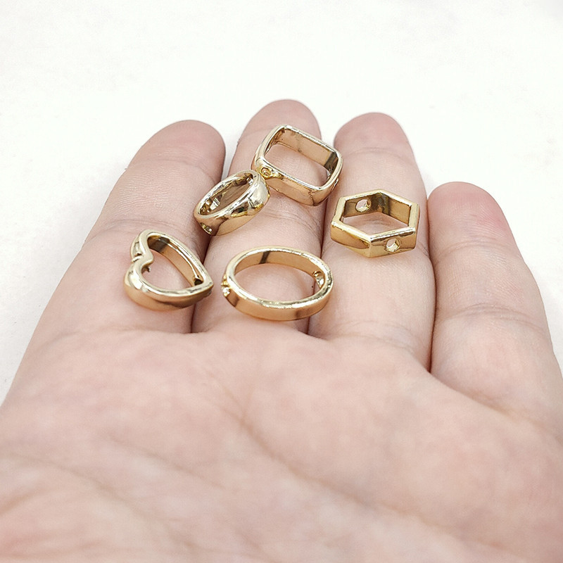 2021 m. Naujos mados 12 mm 10 vienetų / maišelis Cinko lydinio auksas 5 stiliaus pakabukai karoliukai jungtys „pasidaryk pats“ auskarai pakabukai papuošalų priedai