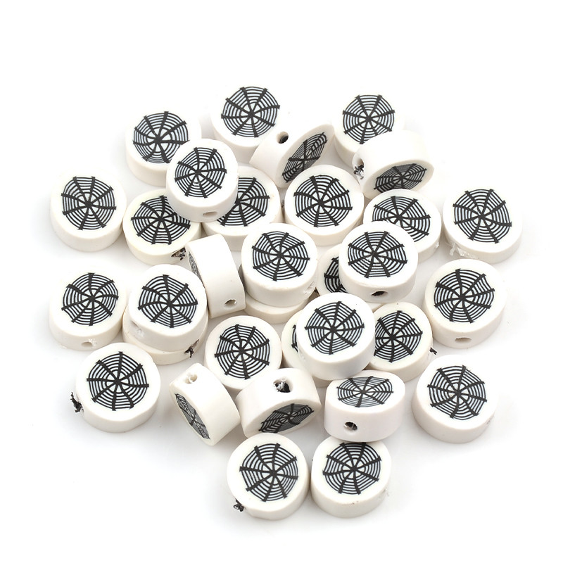 Halloween serija Paukova mreža Perle od polimerske gline Razmaknice Perle za izradu nakita DIY Narukvice Dodaci za nakit