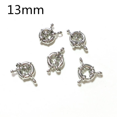 Naujas 10 vienetų / maišelis 11 mm 13 mm auksinis apvalus raktikaulio kaklo užsegimas "pasidaryk pats" papuošalų priedai Nemokamas pristatymas