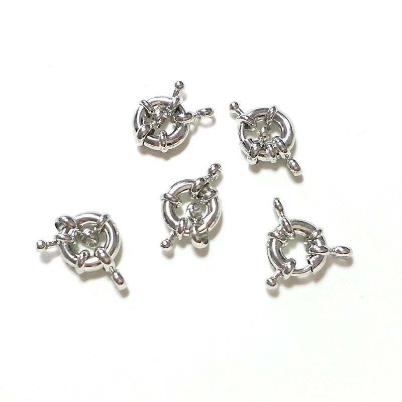 Naujas 10 vienetų / maišelis 11 mm 13 mm auksinis apvalus raktikaulio kaklo užsegimas "pasidaryk pats" papuošalų priedai Nemokamas pristatymas