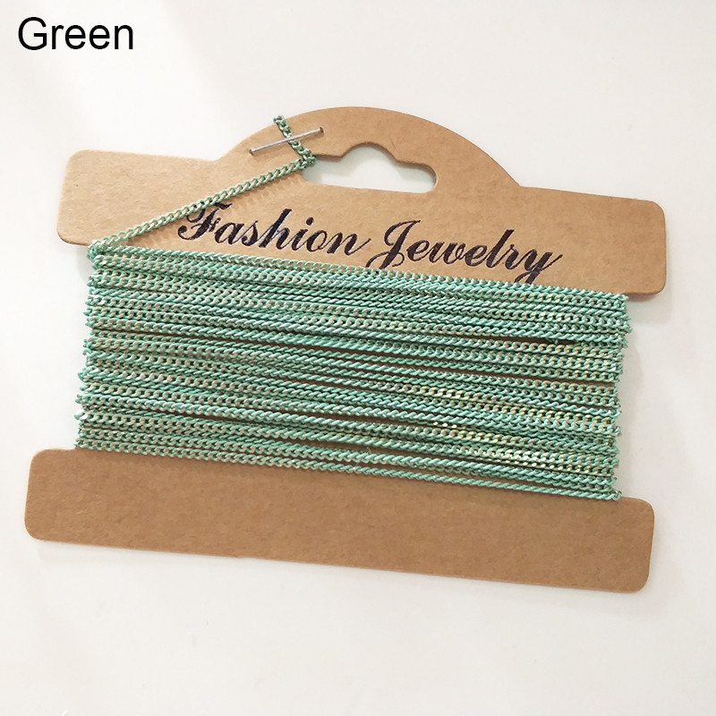 2022 Novi 500 cm/torba Nakit Bakreni lanci Lanac/Dugine boje za DIY Lanac Ogrlica Dodaci Nalazi