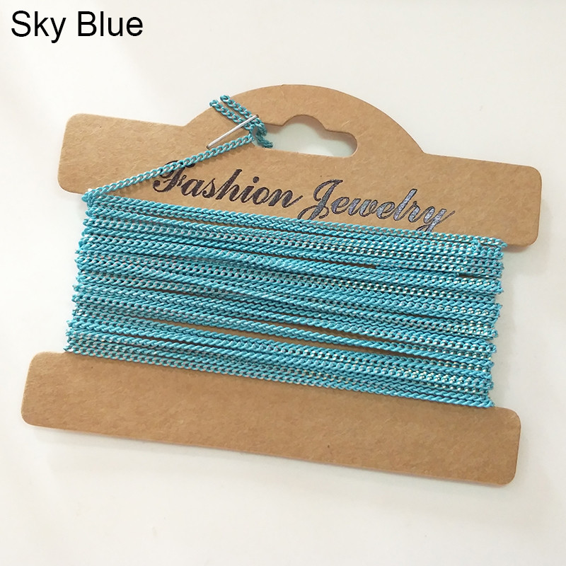 2022 Novi 500 cm/torba Nakit Bakreni lanci Lanac/Dugine boje za DIY Lanac Ogrlica Dodaci Nalazi