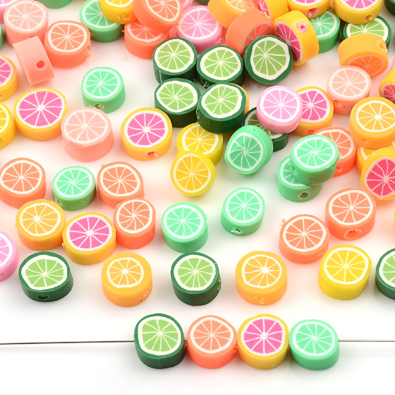 30kom/60kom/90kom miješani čips limuna perle od polimerske gline labave perle za izradu nakita Dodaci za DIY narukvice