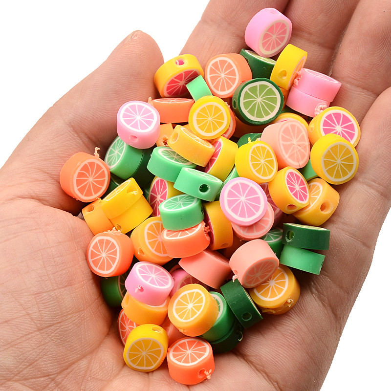 30kom/60kom/90kom miješani čips limuna perle od polimerske gline labave perle za izradu nakita Dodaci za DIY narukvice