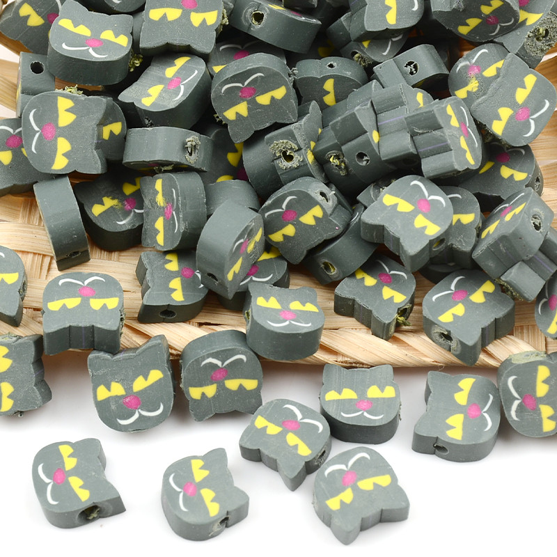 Helovino serijos polimero molio karoliukai laisvi tarpiniai karoliukai papuošalams gaminti „pasidaryk pats“ apyrankės, karoliai, papuošalai, priedai