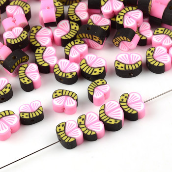 30 τμχ/Παρτίδα Flower Polymer Clay Beads Loose Spacer Beads for Jewelry Making Bracelet DIY Bead Jewelry Beers