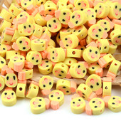 30 kom/lot Yellow Chick perle od polimerske gline labave perle za odstojnike za izradu nakita Narukvica DIY pribor Veleprodaja