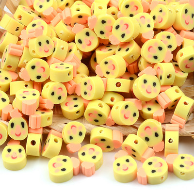 30 kom/lot Yellow Chick perle od polimerske gline labave perle za odstojnike za izradu nakita Narukvica DIY pribor Veleprodaja