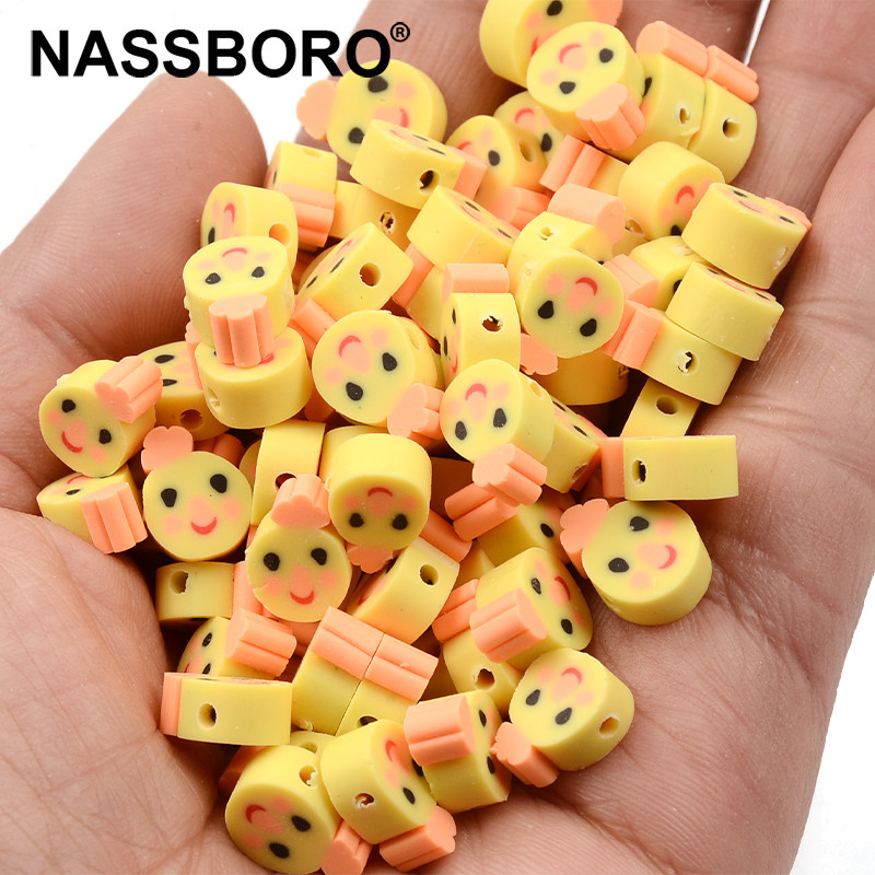 30 kom/lot Yellow Chick perle od polimerske gline labave perle za odstojnike za izradu nakita Narukvica DIY pribor Veleprodaja