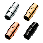 2 kom 2-10 mm od nehrđajućeg čelika Snažne magnetske sigurne kopče za zaključavanje Prikladne okrugle kožne uzice Konektori za narukvice Nalazi za izradu nakita