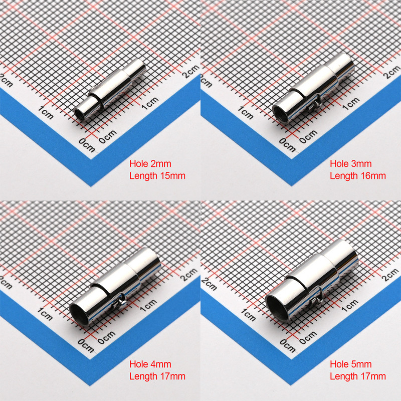 2 kom 2-10 mm od nehrđajućeg čelika Snažne magnetske sigurne kopče za zaključavanje Prikladne okrugle kožne uzice Konektori za narukvice Nalazi za izradu nakita
