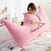 Bez punila Crown Bed Jastučnica Princess Prince Mekani perivi baršunasti kauč Dječji odrasli Krevet Uzglavlje Podno sjedalo Jastuk