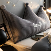 Be užpildų Pilka karūna pagalvėlės užvalkalas Minkštas plaunamas aksominis lova sofa kūdikių galvūgalio grindys sėdynės pagalvė tatami namų dekoracija