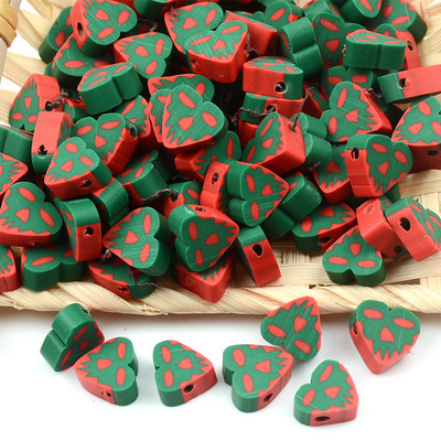 Хелоуин серия Heart Shape Полимерна глина мъниста Evil Loose Spacer Beads за изработка на бижута Направи си сам аксесоари за бижута