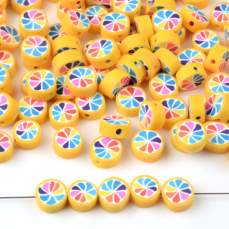 30 kom/Part šarene dugine perle od polimerske gline labave perle za odstojnike za izradu nakita Narukvica DIY dodaci za nakit od perli