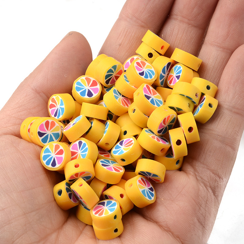 30 kom/Part šarene dugine perle od polimerske gline labave perle za odstojnike za izradu nakita Narukvica DIY dodaci za nakit od perli