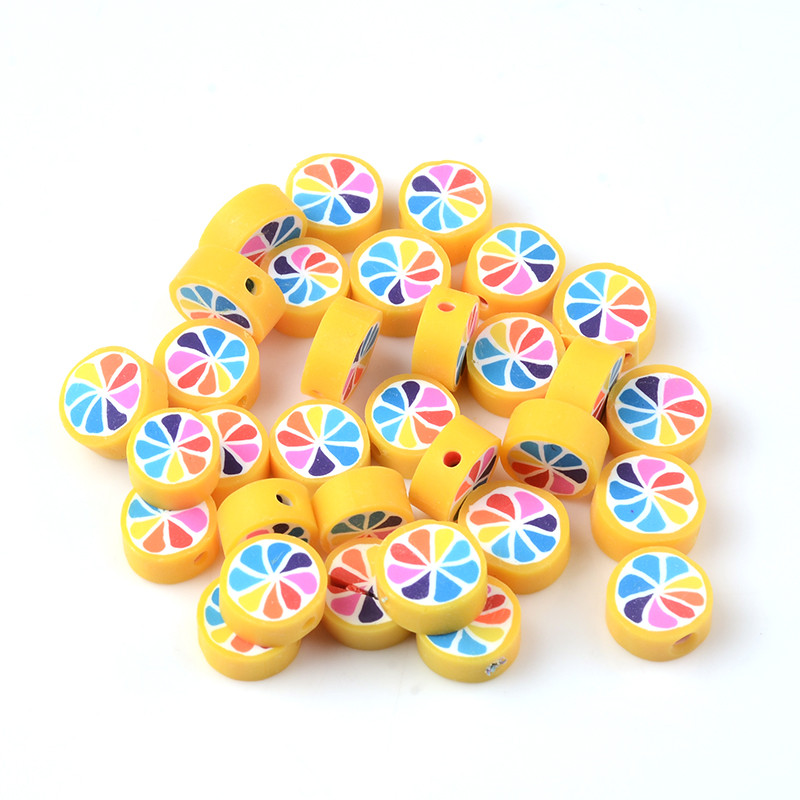 30 kom/Part šarene dugine perle od polimerske gline labave perle za odstojnike za izradu nakita Narukvica DIY dodaci za nakit od perli