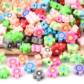 30 kom/Part Šarene perle Sunčanog cvijeta Perle od polimerske gline Labave odstojne perle za izradu nakita DIY Narukvica Pribor Rukotvorine