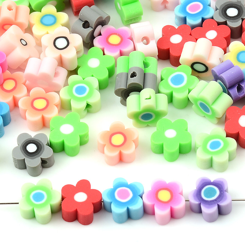30 kom/Part Šarene perle Sunčanog cvijeta Perle od polimerske gline Labave odstojne perle za izradu nakita DIY Narukvica Pribor Rukotvorine
