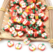 30 kom/komplet 10 mm šarene voćne perle perle od polimerske gline labave perle odstojnika za izradu nakita DIY pribor za narukvice