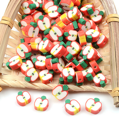 30 kom/komplet 10 mm šarene voćne perle perle od polimerske gline labave perle odstojnika za izradu nakita DIY pribor za narukvice