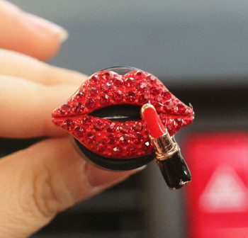 Air Outlet Aromatherapy Clip Car Perfume Clip Diamond Red Lips Clips Άρωμα Αποσμητικό αέρα Κλιπ Κλιματισμός Αξεσουάρ