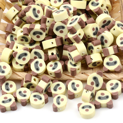 30 kom/lot Perle od polimerske gline s glavama životinja Labave perle s odstojnicima za izradu nakita Narukvica Ručno izrađena DIY dodatna perla