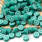 30 kom/lot čips od plavog limuna, perle od polimerske gline, labave perle za izradu nakita, pribor za narukvice DIY