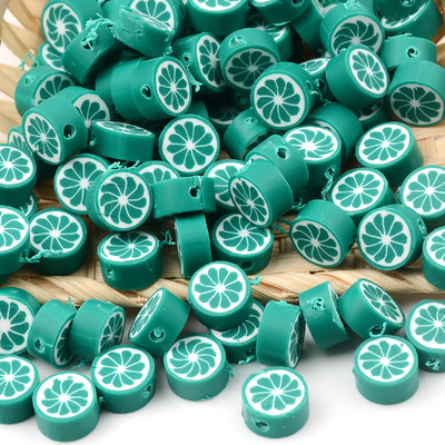 30 kom/lot čips od plavog limuna, perle od polimerske gline, labave perle za izradu nakita, pribor za narukvice DIY