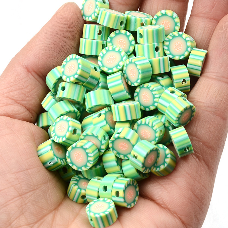 30 kom/Part slatki čips od dinje, voćne perle od polimerske gline, labave perle za odstojnike za izradu nakita Dodaci za DIY narukvice