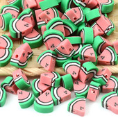 30 kom/lot čips od lubenice, voćne perle od polimerske gline, labave perle za odstojnike za izradu nakita Dodaci za DIY narukvice