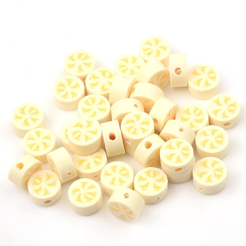 30 kom/Part svijetložuti čips perle od polimerske gline od voća labave perle za odstojnike za izradu nakita DIY pribor za narukvice