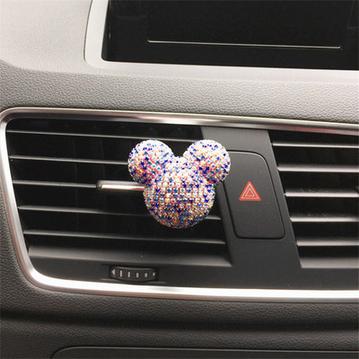 Priză aer condiționat mașină Decor pentru parfum Strălucire Cap de desene animate pentru difuzor de parfum auto Accesorii auto Interior pentru fete