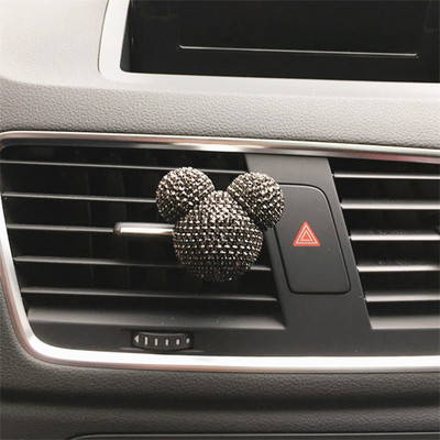 Priză aer condiționat mașină Decor pentru parfum Strălucire Cap de desene animate pentru difuzor de parfum auto Accesorii auto Interior pentru fete