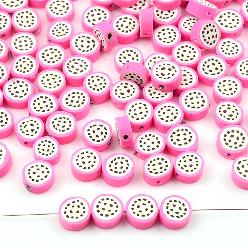 30/60/90kom 10mm voćne perle perle od polimerske gline labave razmaknice perle za izradu nakita DIY dodaci za narukvice