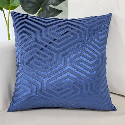 Tavaszi színek Jacquard geometrikus párnahuzat Kanapé Dekoratív vágás bársony díszpárnahuzat gyárból
