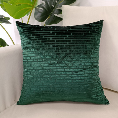 Tavaszi színek Jacquard geometrikus párnahuzat Kanapé Dekoratív vágás bársony díszpárnahuzat gyárból