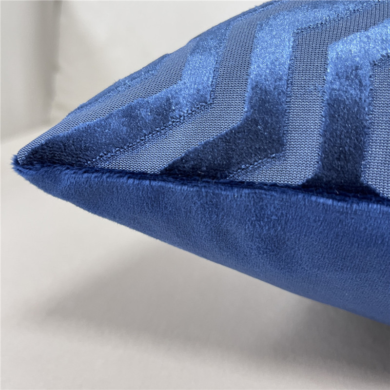 Tavaszi színek Jacquard geometrikus párnahuzat Kanapé Dekoratív vágás bársony díszpárnahuzat gyárból