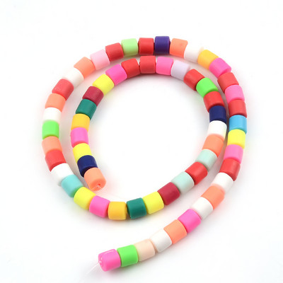 6,5x6 mm Šarene perle od polimerske gline u obliku cilindra za izradu nakita Rasute perle s odstojnicima DIY ručno rađeni dodaci