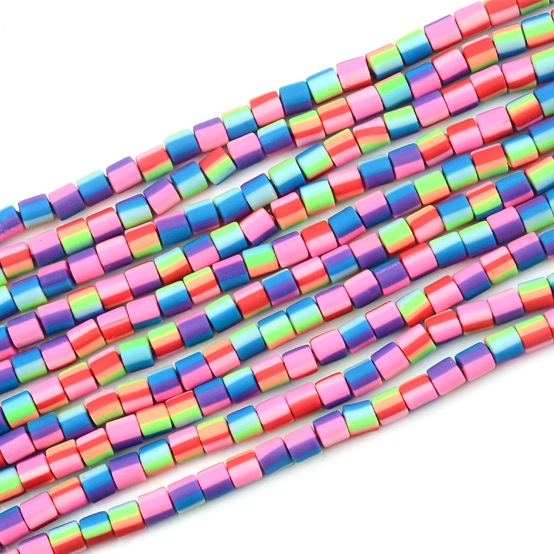 6x6 mm šarene perle od polimerske gline u obliku cilindra za izradu nakita DIY ručno izrađeni dodaci