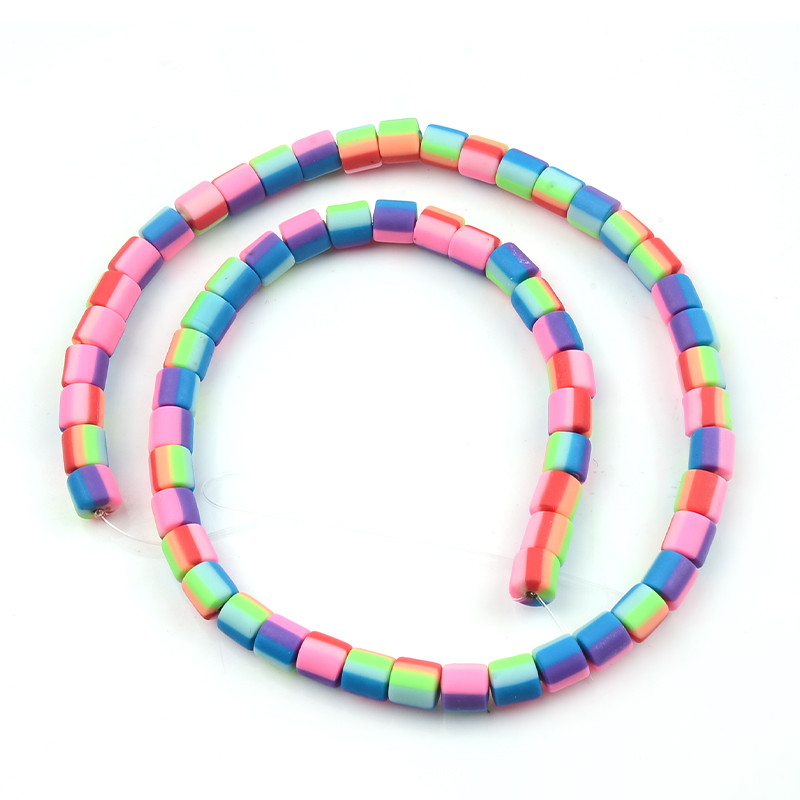 6x6 mm šarene perle od polimerske gline u obliku cilindra za izradu nakita DIY ručno izrađeni dodaci