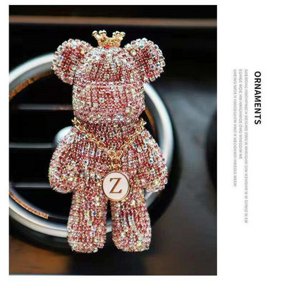Novi Charm Bear Osvježivač zraka Ukrasi Kreativni kristalni dijamantni ukras Ogrlica Outlet Dodaci za aromaterapiju automobila