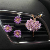 Aer condiționat pentru mașină pentru fete Aerisire pentru parfum Margaretă Decorare rafinată Accesorii drăguțe Toate pentru mașină Accesorii pentru mașină pentru femei